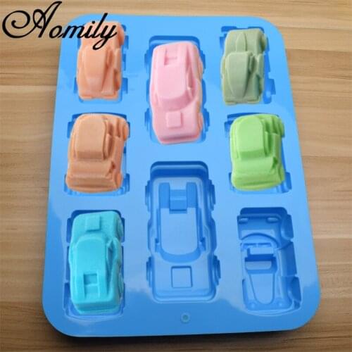 Amoliy Truck Car Fondant Silicone Mold Cake Decoration Accessories Soap Mold Baking Tool Silicone Bakeware Baking Accessories