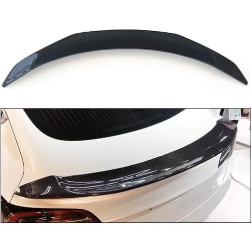 2016-2021 model 3 V style Rear Spoilers for Tesla Model 3 ABS Glossy Black Spoiler Lip Carbon Fiber Car Tail Wing