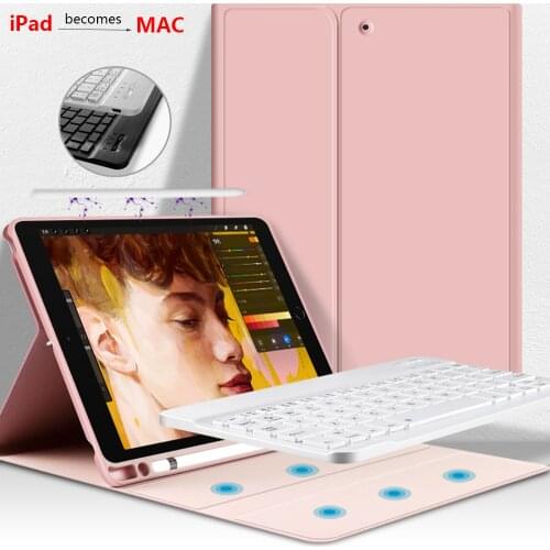 Smart Bluetooth Keyboard Case For iPad Pro 11 2nd Pro 12.9 4th 2020 10.2 7th 2019 Pro 10.5 Mini 5 for iPad 9.7 5/6th Gen Cover