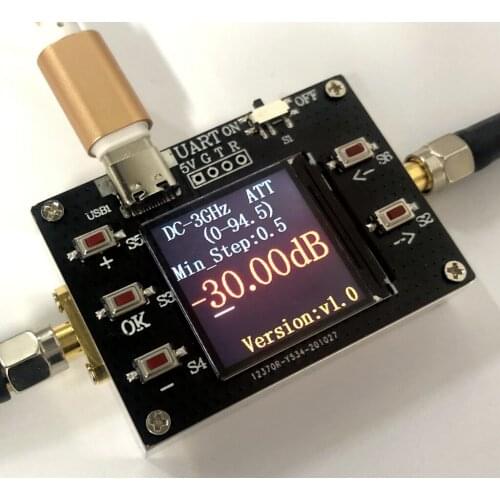 DC-3GHZ 90DB numerical control attenuator 0.5DB stepping support host computer TTL serial communication