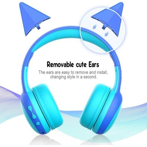 Kids Headphone Cartoon 3.5mm Wired Headset Foldable Portable Mini Headphone Profession Headset for Children