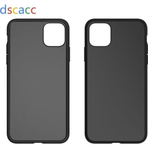 DSCACC Full Matte Soft TPU Cover Case for iPhone 11 6.1 11pro 5.8 11 PRO MAX 6.5 X XS 5.8 XS Max 6.5