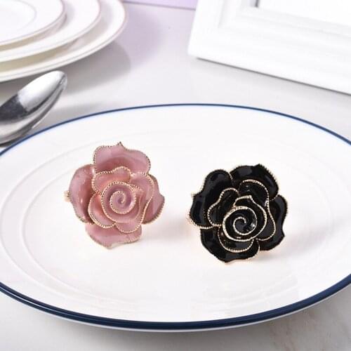 Hotel tableware table set jewelry creative napkin buckle European-style high-end tableware napkin ring