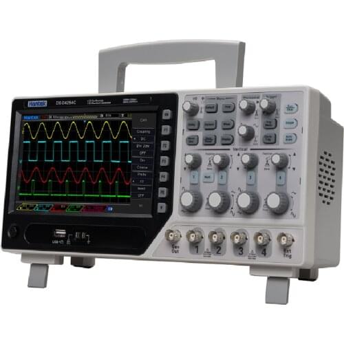 Hantek DSO4084C DSO4104C DSO4204C DSO4254C 4 Channel Digital Oscilloscope With 1CH Arbitary Function Waveform Generator