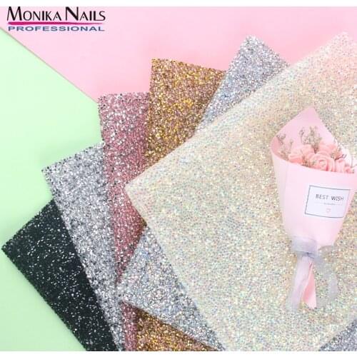6 Types Shining Nail Art Diamond Table Mat Hand Rests Practice Cushion Washable Sliver Pad Pillow Hand Holder Manicure Tool