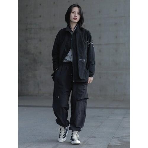 Mens Jacket EDR-0569 Space Expand Jacket Techwear Aesthetic Darkwear Streetwear Futuristic Punk Japanese Style