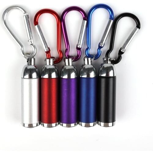 Mini LED Flashlight Keychain Portable Camping Light Aluminum Keyring Colorful Bright LED Light Self Defense Torch Lamp Outdoor