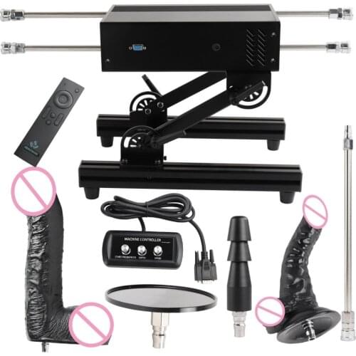 Fredorch Premium 200W Powerful Wireless Control Sex Machine 360° Angle Adjustable Love Machine with 4 Different dildos