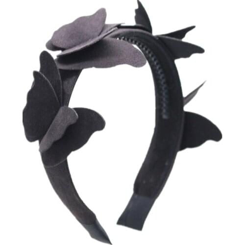 New Girls Cute simulation butterfly Hairbands Lovely Hair Ornament Party Headband Kids Fashion Hair Accessories-4