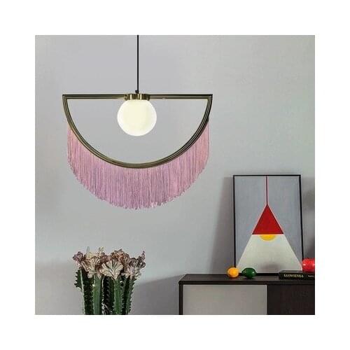 Post Podern Creative TasselLliving Room Art Bedside Bedroom Princess Room Simple Nordic Chandelier