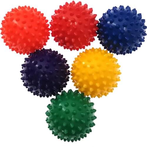 Durable PVC Spiky Massage Ball Trigger Point Sport Fitness Hand Foot Pain Relief Plantar Fasciitis Reliever Hedgehog 7cm Balls
