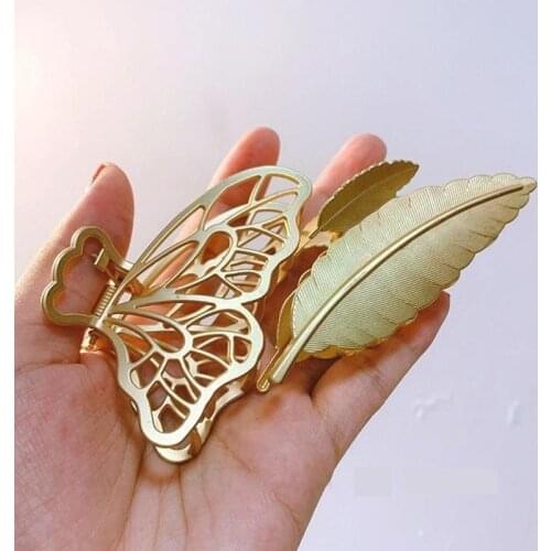 Simple Metal Gripping Clip Simple All-match Alloy Gripping Shower Large Hair Adult Clip Accessories