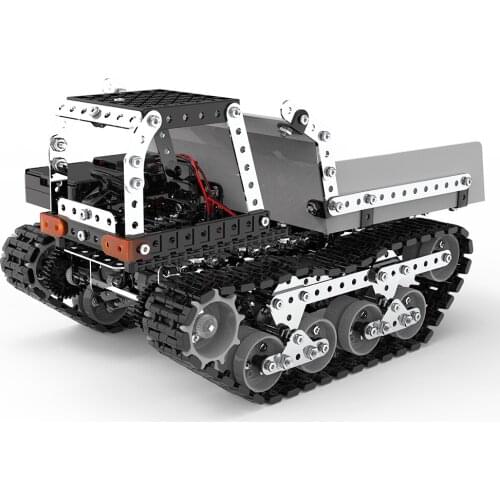 Remote Control Tracked Crane Model Building Toy 10 Channels DIY Assembly Model