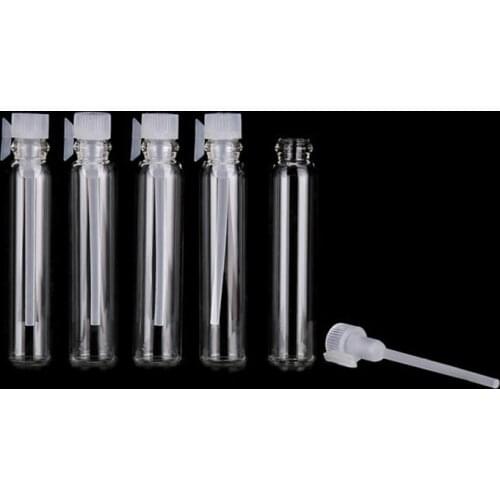 20pcs 1ml 2ml 3ml Empty Mini Dropper Glass Essential oil Bottles Perfume Small Sample Vials Liquid Aromatherapy Test Containers