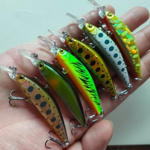 Fishing Lures 7.3cm 5.1g Minnow Sinking Wobbler Fishig Carp Bait Hard Bait Artificial Crankbait Jerk Bait Pesca Fishing Tackle