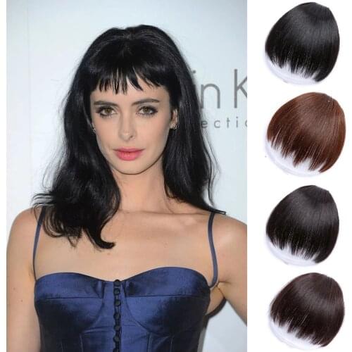 Synthetic Fake Bangs Hair Piece Irregularity Fringe Clip In Hair Bangs Hairpiece Clip In Hair Extensions 24 Colors