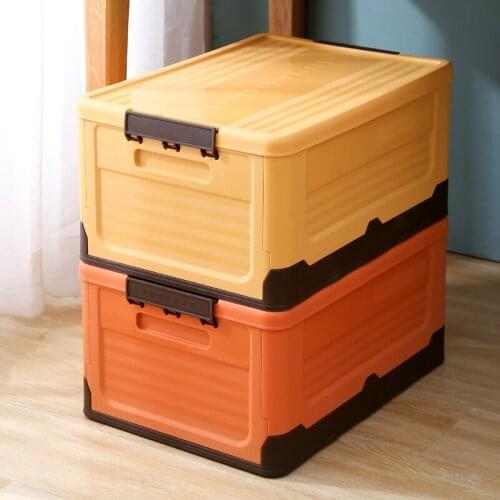 Foldable Storage Box Clothes Organizer Toys Books Plastic Tool Box Trunk Car Outdoor Travel Folding Storage Boxes Bins With Lid