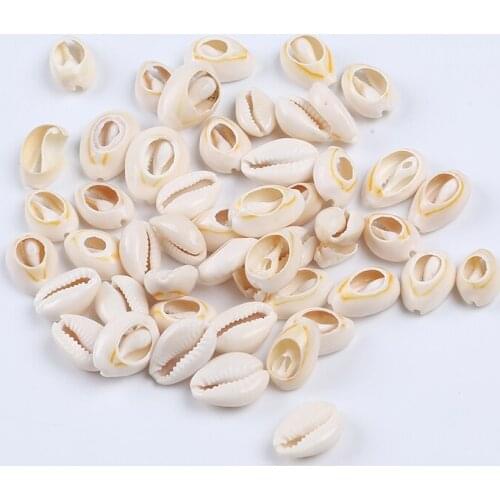 Spiral Cowrie Shell bead White DIY Seashell Conch Charm Jewelry Accessories For Necklace Bracelet Earrings 20pcs