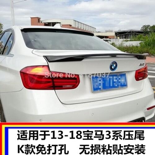 For BMW M3 320i 323i 325i 328i Spoiler ABS Plastic Unpainted Color Rear Roof Spoiler Wing Trunk Lip Boot Cover Car Styling