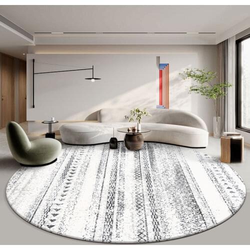 Light Luxury Ins Style Round Carpet Modern Sofa Coffee Table Living Room Round Rug For Nordic Decor Carpet And Rugs Home Bedroom