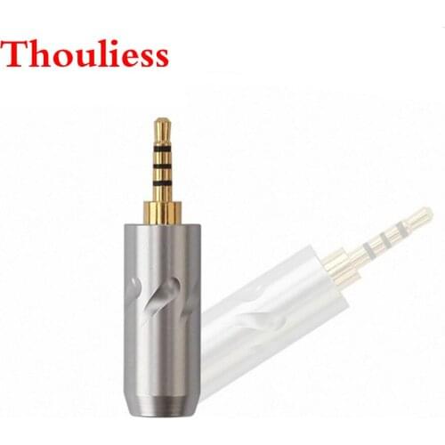 Thouliess HiFi Earphone DIY Gold Plated Headphone Jack 2.5 mm Audio Connector For Cable Adapter