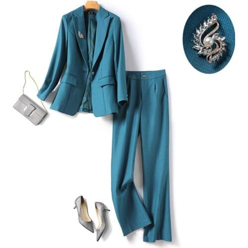 Женские брючные костюмы двойка Vieruodis China At AliExpress