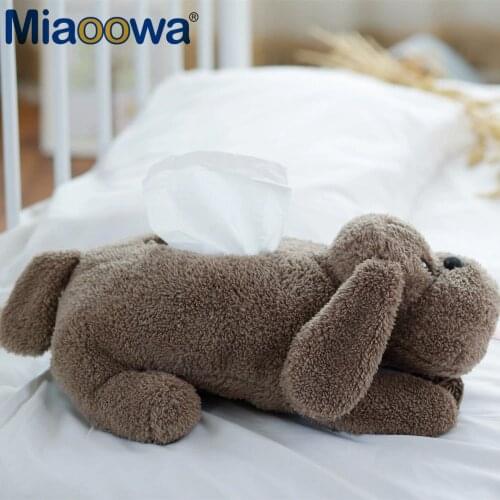1pc 37cm Simluation Dog Tissue box Cute Yuri on ice Victor Puppy Poodle Dog Makkachin Paper box Plush Toy Kids Cute Gift
