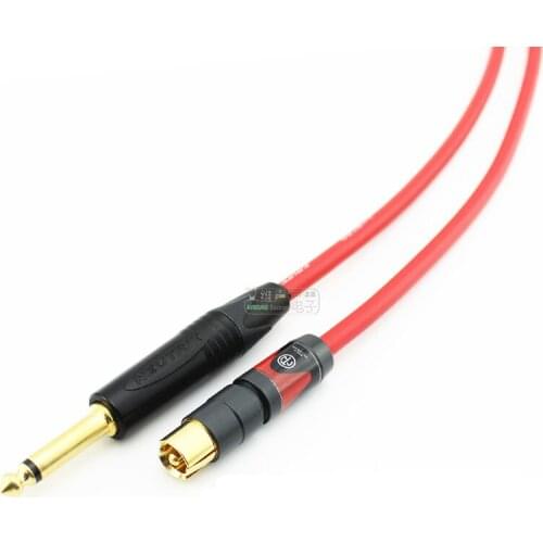 1Pcs neutirk fever HIFI audio and video cable AV plug RF2C gold-plated 6.5 RCA large two-core speaker microphone