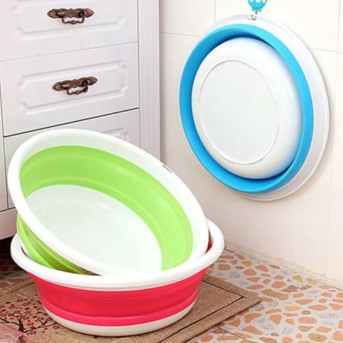 1PC Portable Outdoor Camping Hiking Folding Water Container Bucket Sink Wash Basin Camping Outdoor Tools Wash Basin