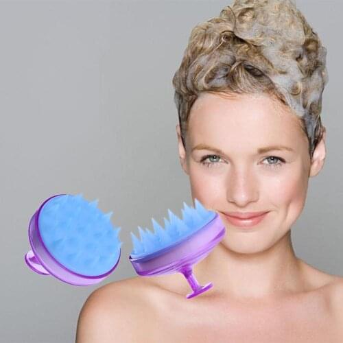 1pc Silicone Head Shampoo Scalp Massage Brush Hair Washing Scalp Cleanse Comb Deep Care Massage Scalp 16 styles