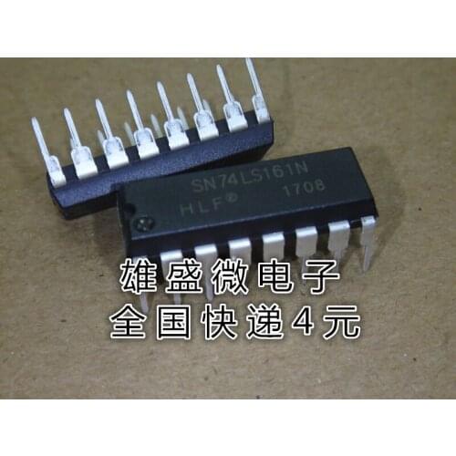 100% Original New In Stock SN74LS161N HD74LS161AP 74LS161 DIP-16 10pcs/lot