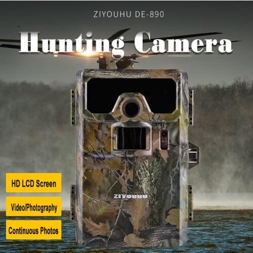 ZIYOUHU 2'' LCD Display Screen Image Video Records Digital Infrared Hunting Camera for Wildlife Observation Day & Night Monitor