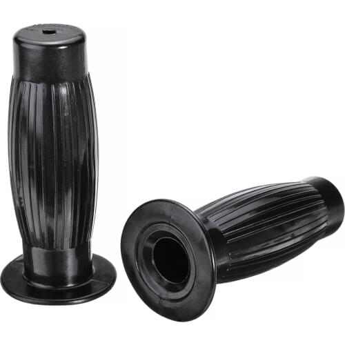2pcs 7/8inch Motorcycle Scooter Handlebar Hand Grips Black Rubber Plastic 5 Inch Length For Triumph T150 For Norton Commando