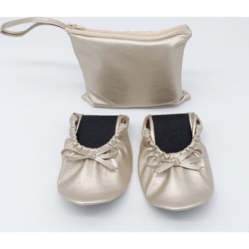 Free shipping! Ladies party favor comfortable soft foldable silver wedding shoes