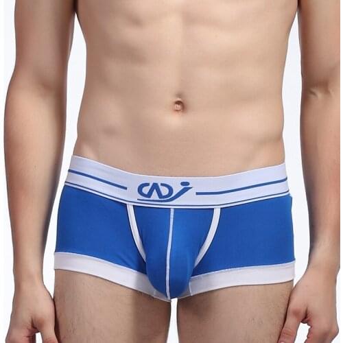 Mens Sexy Low-rise Boxers Breathable Soft Modal Underwear Lingerie Patchwork Bulge Pouch Boxer Shorts Trunks Underpants Bottoms