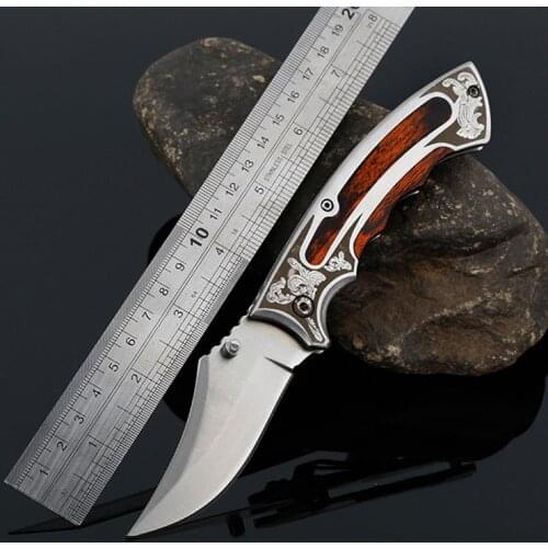 Brand Folding Knife Tactical Stainless steel +Full Steel Handle Titanium Pocket Knifes Survival Knives Hunting Knife EDC Tools