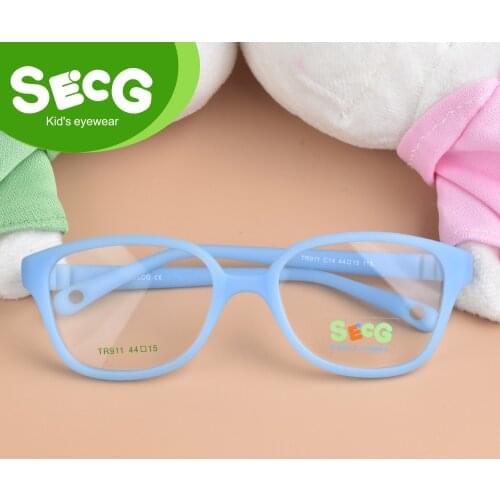SECG Top Brand Children Prescription Myopia Optical Glasses Frames Resin Glasses For Kids Protective Kids Eyewear TR911