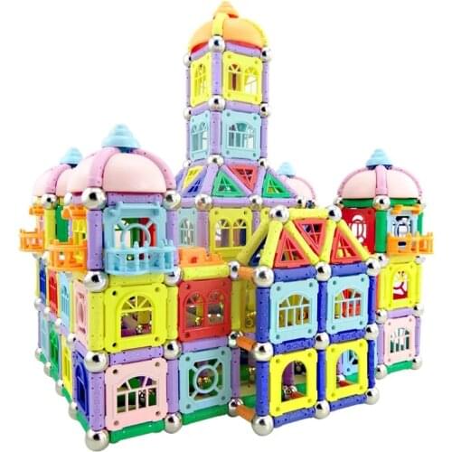 DIY Magnet Toy Bars Metal Balls Magnetic Building Blocks Construction Toys For Children Designer Educational Toys Kids