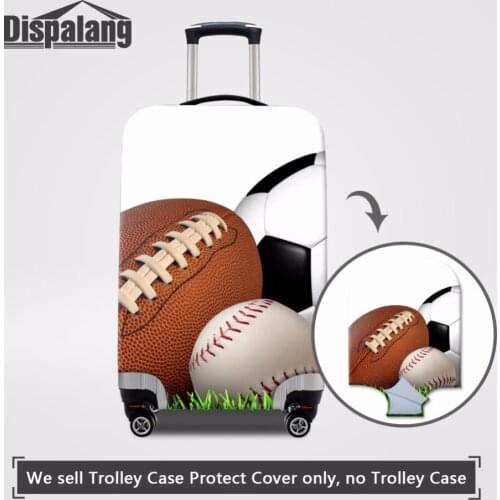 Dispalang Various Ball Soccers Softball Elastic Luggage Protect Cover For 18 20 22 24 26 28 30 32 inch Trunk Case Suitcase Cover