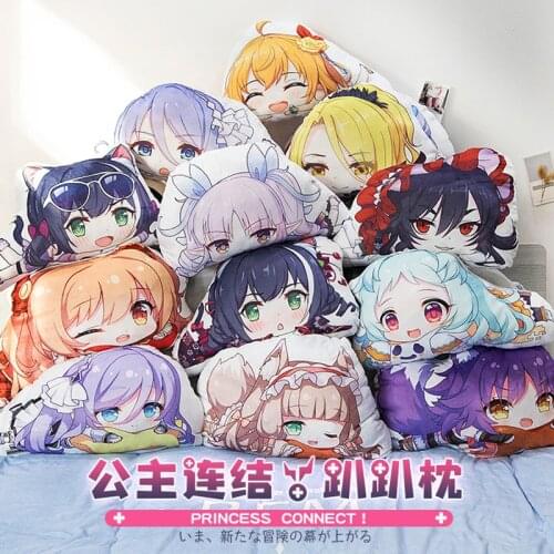 Game Princess Connect! Re:Dive Cute Kyaru Plush Cushion Throw Pillow Anime Maho Bed Sofa PP Cotton Pillow Decorative Gift