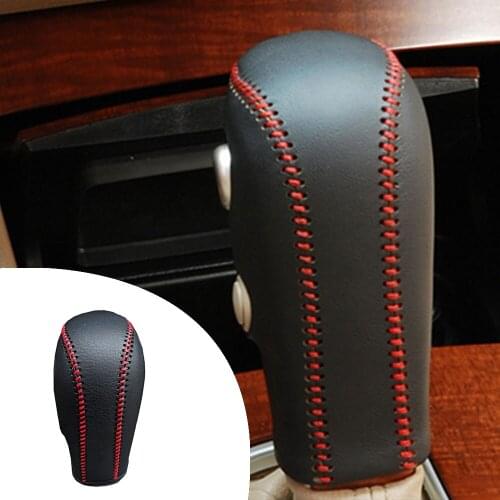 Muchkey Leather Gear Stick Covers For Nissan Geniss 2016 Tiida 2005-2010 Sylphy 2006-2016 LIVINA 2008-2012 Non-slip Automati