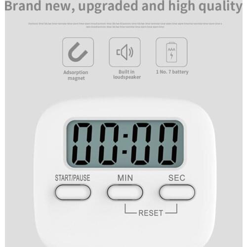 Kitchen Digital Timer Cooking Countdown Device LCD Display ABS Timing Alarmer Baking Studying Timer Kitchen Gadget