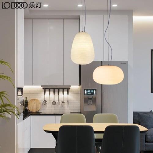 LODOOO Nordic Modern Pendant Lights For Dining Room Bar Restaurant Glass Deco Bedside E27 Hanging Pendant Lamp Fixtures