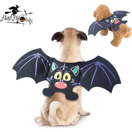 Cute Bat Wings for Pet Dog Cat Vampire Costumes Halloween Christmas Cosplay Clothing Funny Xmas Spider Dress Up Pet Accessories