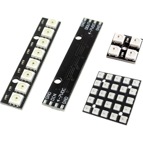 WS2812 LED Lamp Panel Module 5050 RGB 4bit 6bit 8bit 25bit ,square LED Development Board display for Arduino DIY Electronics