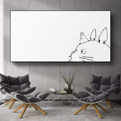 My Neighbor Totoro Poster Japanese Classic Anime Poster Wall Art Cartoon Anime Childrens Room Home Decoration
