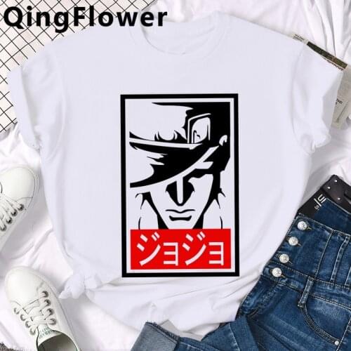 Manga Jojo Bizarre Adventure t shirt tshirt men print graphic tees white t shirt vintage harajuku t-shirt tshirt tumblr ulzzang