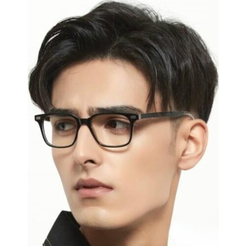 BLUEMOKY Ultralight Anti Blue Light Blocking Glasses Men Vintage Square Computer Gaming Eyewear Myopia Optics Eyeglasses Frame