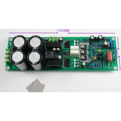 MX90 Mono power amplifier finished board with rectifier power protection ONSEMI0302G 0281G 90W 8R