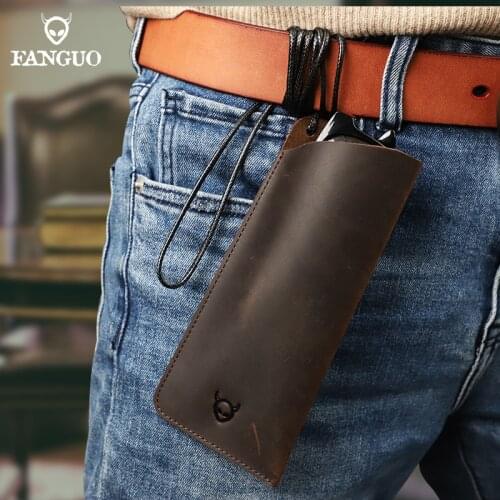 Soft Genuine Leather Reading Glasses Bag Handmade Eye Glasses Pouch Sunglasses Simple Eyewear Storage Bags